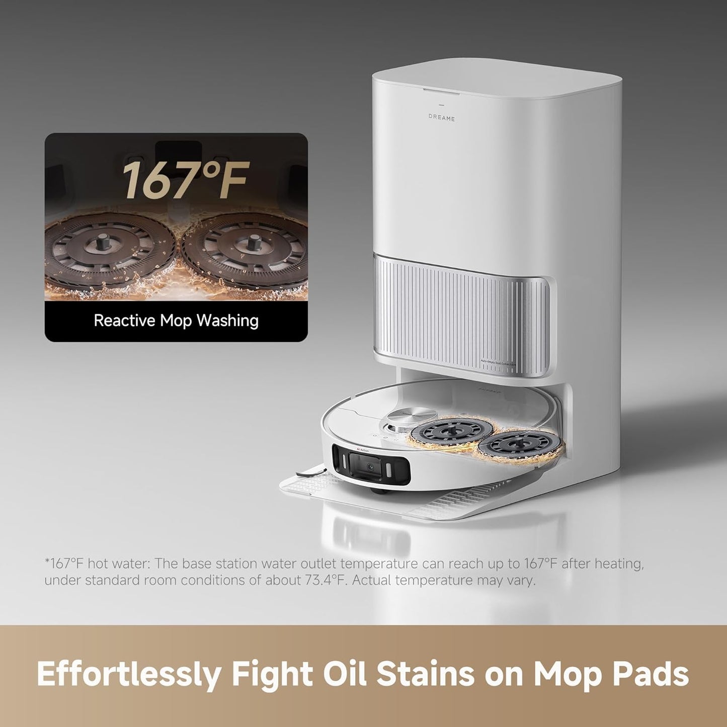 DREAME L40s Ultra AE Robot Vacuum and Mop Combo, 19,000Pa Suction, Self Emptying Dust Box, Flexible Mop & 167℉ Self Cleaning Washboard, Diverse Brush Selection, All-in-One Station, Auto Refill