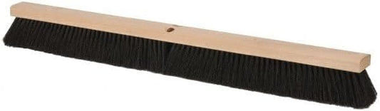PRO SOURCE Push Broom Head with Coco/Tampico/PVC & Horsehair Blend Bristles:Extra-Wide 36 inch