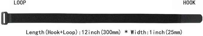 20 Pack Reusable Fastening Cable Ties and Cable Straps, Adjustable - Image 3