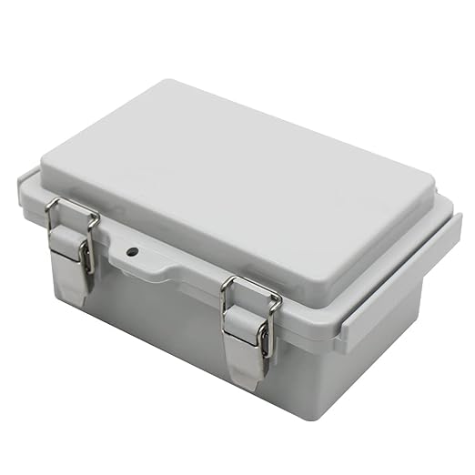 Mini Grey Watertight Junction Box Hinged Cover - Image 9