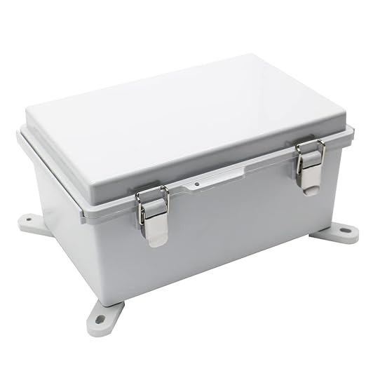 Clear Hinged Cover Stainless Steel Latch, IP67 Waterproof Electrical - Image 3