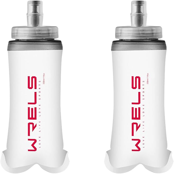 WRELS Soft Flask Running Water Bottle, BPA-Free Collapsible Hydration Flask by WRELS