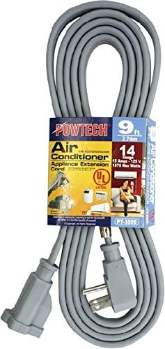 Heavy duty 9 FT Air Conditioner and Major Appliance Extension Cord UL Listed 14 by POWTECH