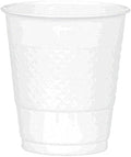 Frosty White Plastic Cups - 12 oz. - Versatile Drinkware by AmscanPartySupplies