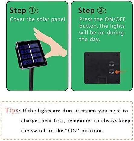2Pack 240LED Solar String Lights Outdoor | Total 92FT Waterproof Solar - Image 8