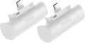 Miady 2-Pack 5000mAh Mini Portable Charger by Miady