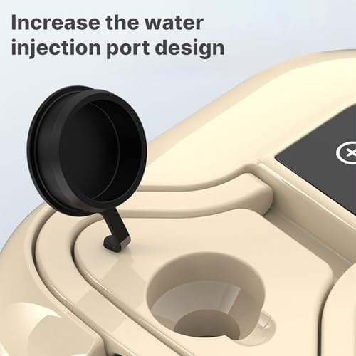 Irishom Handheld Multi-surface Steam Cleaner with 6pcs Accessories, Touch Screen 6 Levels Adjustable 105℃/221℉ Deep Cleaning Steamer with Portable Handle 1200ml/40.5oz Water Tank