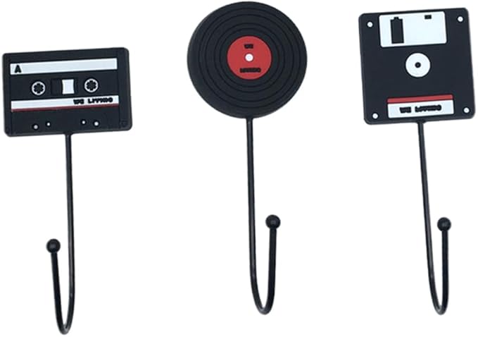 OUNONA 3Pcs Retro Household Hooks Set Multi-Purpose Wall Hanging Hooks by OUNONA