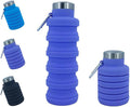Collapsible Water Bottles 24oz, Odorless BPA-Free Silicone, Leak-Proof Foldable by VadoWorld