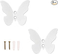 Z Metnal Wall Hooks Decorative, Small Modern White Butterfly Bath Towel Hook by Zmetnal