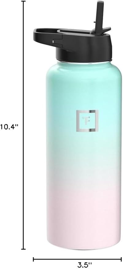 IRON °FLASK Camping & Hiking Hydration Flask - 40 oz Bubble Gum - Image 10