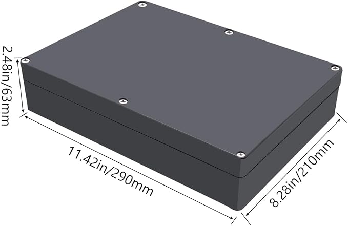 Project Box ABS Black Electrical Boxes IP65 Outdoor Waterproof Box Electronic - Image 2