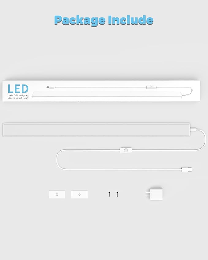 ASOKO Plug-in Under Cabinet Lighting, 24Inch LED Workbench Lights - Image 7