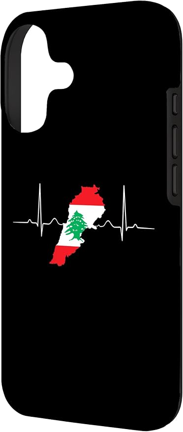 Lebanon Heart Lebanese Heartbeat Vintage Lebanon Map Case - Image 2