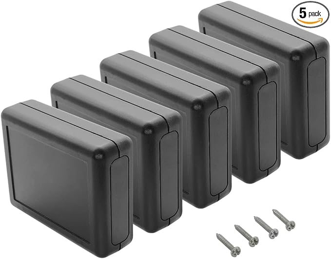 LeMotech 5 Pieces ABS Plastic Electrical Project Case Power Junction Box by LeMotech
