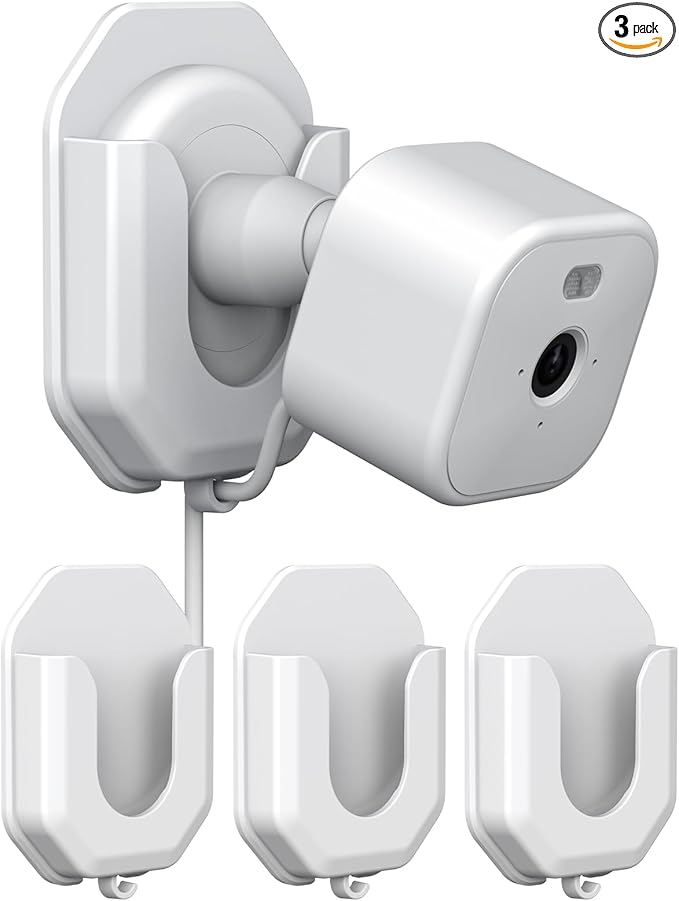 KMOUANTS 3 Pack Blink Mini No Drill No Screws Wall Mount Bracket by KMOUANTS