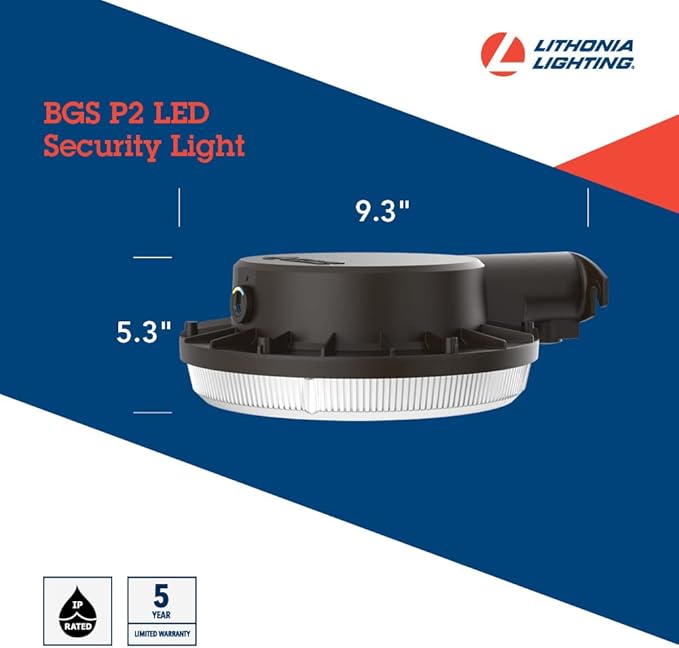 Lithonia Lighting BarnGuard LED Barn Light, Dusk to Dawn Outdoor Lighting - Image 4