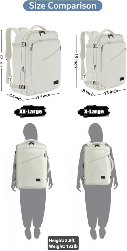 MATEIN Large Travel Backpack Women, Lightweight Carry on Backpack & Hidden - Image 7