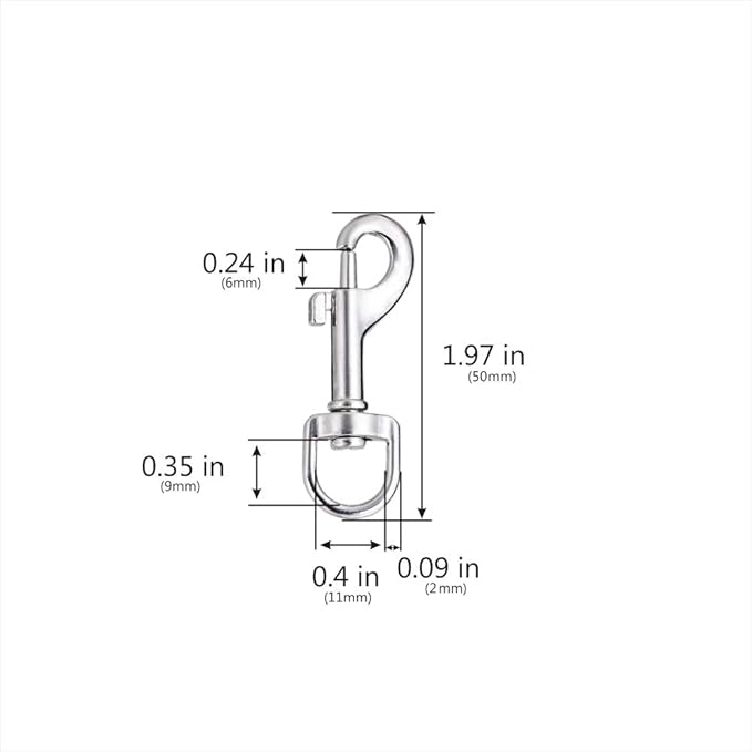 Lucky Goddness 50pcs Swivel Snap Hooks - Image 4