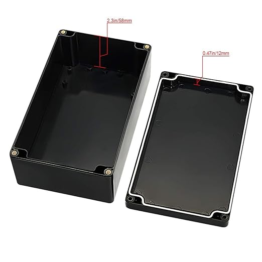 LeMotech ABS Plastic Electrical Project Case Power Junction Box, Project Box - Image 3