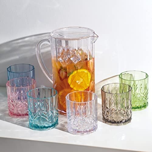 BELLAFORTE Tritan Plastic Whiskey Glasses Set of 4, 13oz Unbreakable Wine - Image 7