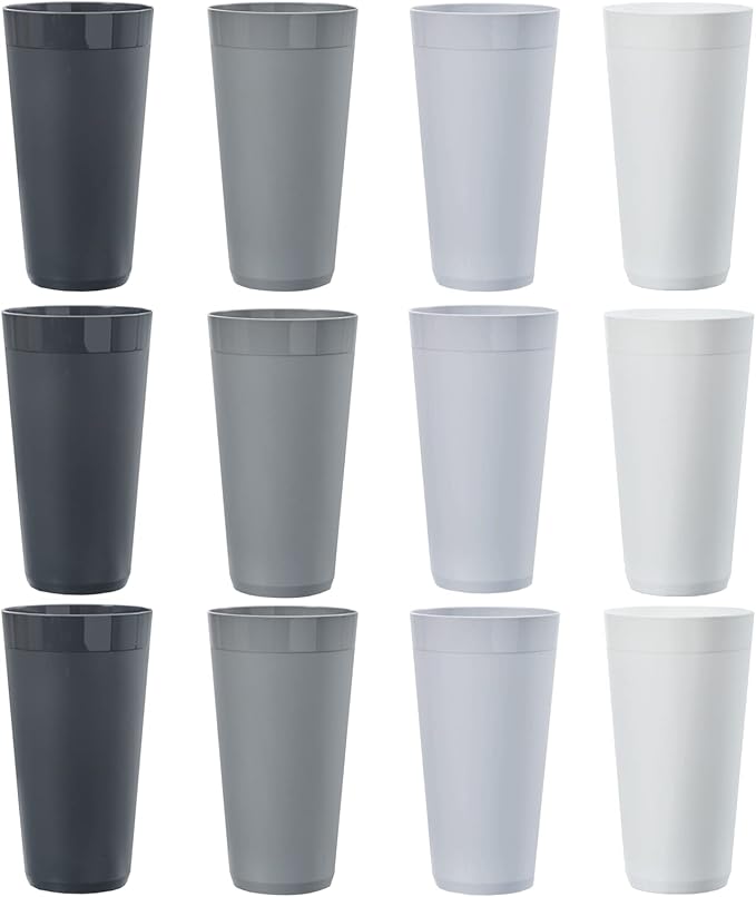 US Acrylic Newport 32 ounce Unbreakable Plastic Stackable Iced-Tea Tumblers in - Image 7