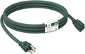 EP 6FT Green Outdoor Extension Cord, 16/3 SJTW Heavy Duty Waterproof, 3 Prong by ENERGYPRO