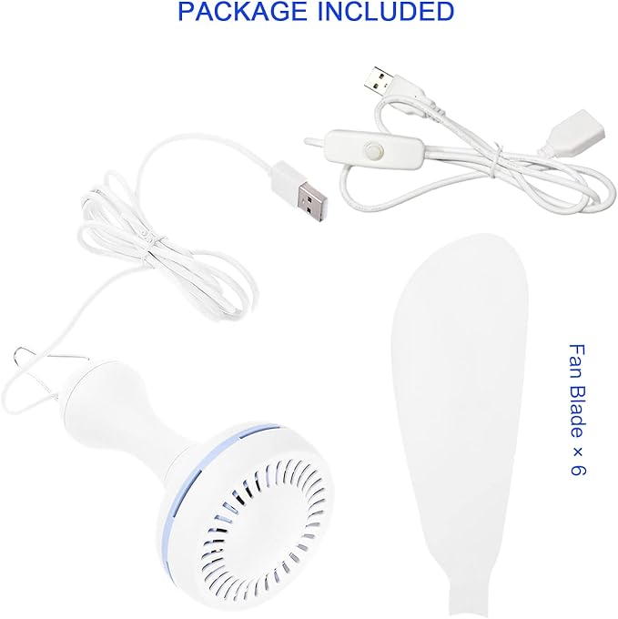 USB Powered Ceiling Fan Portable Canopy Fan - Image 7