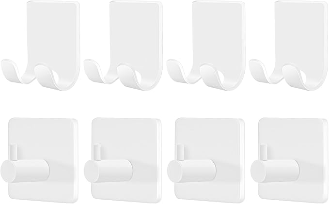 CGBE Razor Holder for Shower, 4 Packs Shaver Holder and 4 Packs Shower Hooks by CGBE