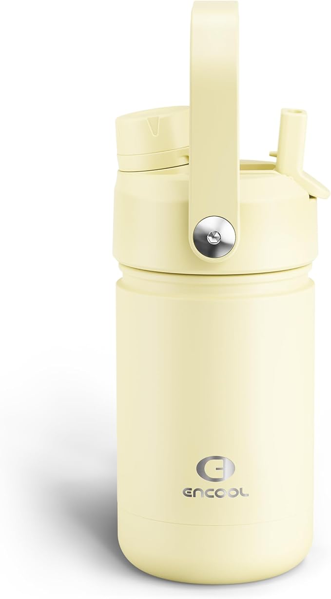 ENCOOL Kids Insulated Water Bottle - 12oz Stainless Steel Water Bottle with by ENCOOL