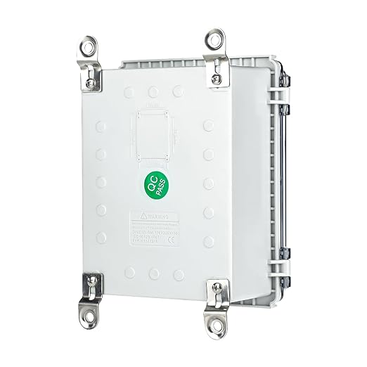 Large Waterproof Electrical Junction Box, IP67 Waterproof Clear ABS Plastic - Image 7