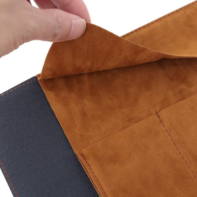 Cabilock Roll up Pencil Case Vintage Map Pu Leather Pencil Pouch Organizer - Image 6
