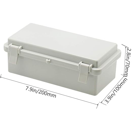 Zulkit 2pcs Junction Box ABS Plastic Dustproof Waterproof IP65 Electrical Boxes - Image 2
