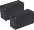 2 Pack Project Box IP65 Waterproof Junction Box ABS Plastic Black Electrical by Raculety