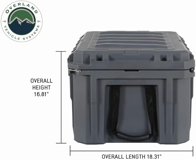 Overland Vehicle Systems 40100011 Dark Gray 95 QT Dry Box Storage - Image 9