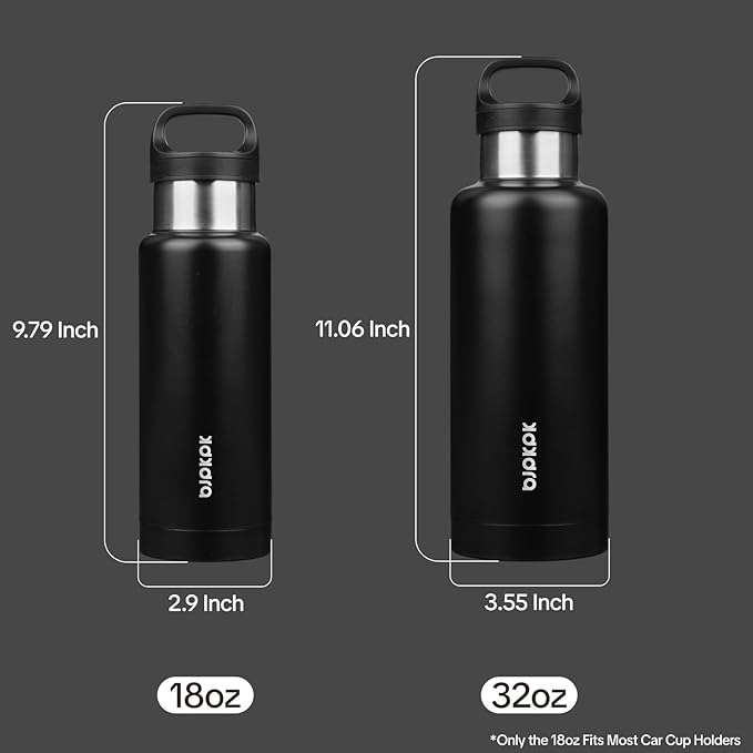 BJPKPK Insulated Water Bottle 18OZ Stainless Steel Water Bottle - Image 3