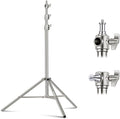NEEWER 7.2ft/2.2m Stainless Steel Light Stand, Spring Cushioned Heavy Duty by Neewer
