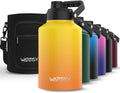 WATERSY 1 Gallon Water Bottle Insulated, BPA Free&Leak Proof, 128oz Stainless by Watersy