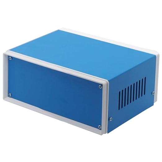 Zulkit Junction Box Blue Metal Project Box DIY Electric Enclosure Case - Image 8