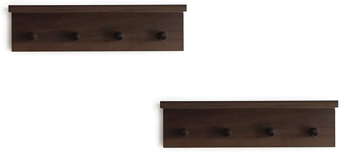 Entrance Coat Rack ，Coat Hooks, Wall-Mounted Wooden Hook Rack, Wall-Mounted - Image 6