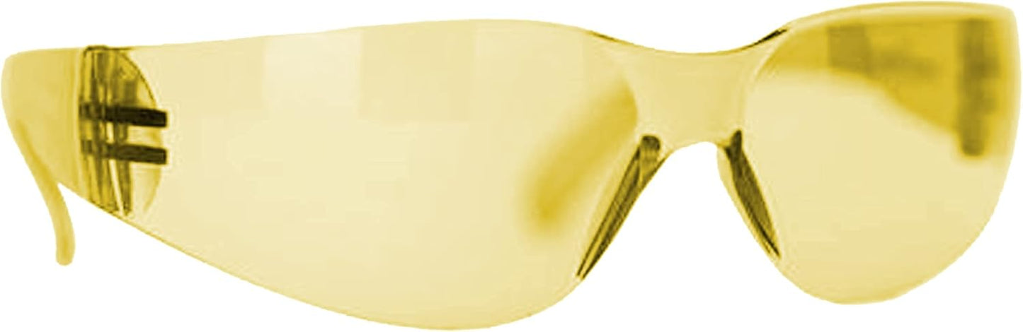 BISON LIFE Safety Glasses - Scratch Resistant Wrap Around Eyewear, Polycarbonate ANSI Z87.1 Impact Resistant Lens