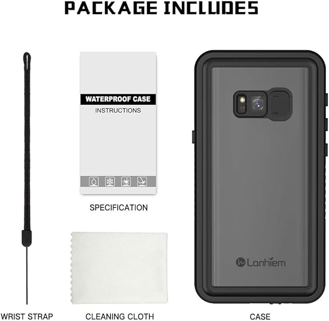 Lanhiem for Samsung Galaxy S8 Case, IP68 Waterproof Dustproof Case - Image 8