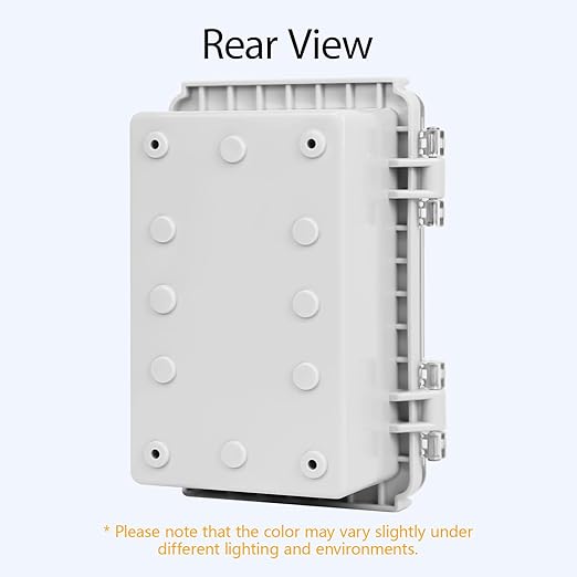 LeMotech Electrical Box, IP67 Waterproof Hinged Clear Cover Stainless Steel - Image 6