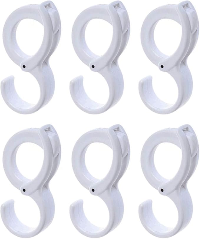 White Hanging Hooks, Table Edge Hook, Hook Clip, Hanging Clips Hook, Windproof by Artist+Unknown