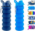 Collapsible Water Bottles 2 Pack Silicone Water Bottle by konlongzan