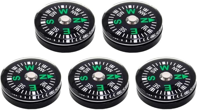 5 Pack Mini Pocket Compass 25mm – Survival Button Compass - Image 4