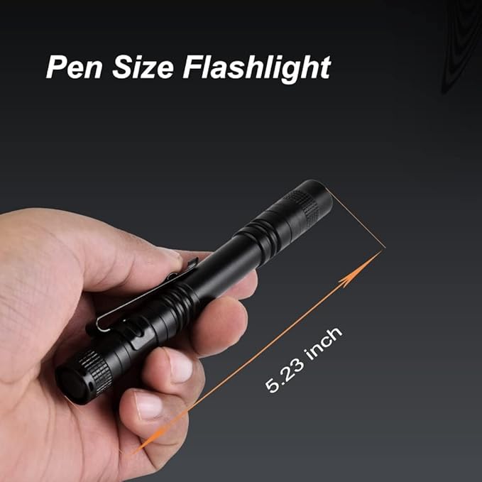 Pen Flashlight, Mini Flashlight Bright Pocket Penlight - Image 2