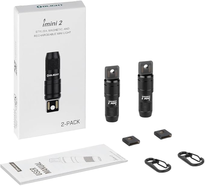 OLIGHT 2 Pack IMINI 2 EDC Rechargeable Keychain Flashlight, 50 Lumens Compact - Image 8