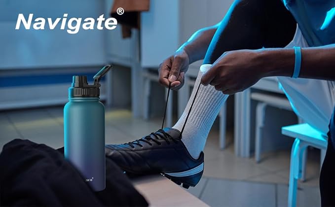 Navigate 32 oz Insulated Stainless Steel Sports Water Bottle - Image 2
