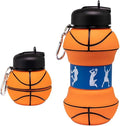Soccer Water Bottle, 34oz Collapsible Silicone BPA-Free Kids Sports Bottle by Unknown